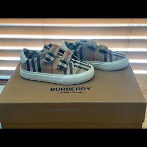 Burberry Kid’s Mini Markham Check Sneakers